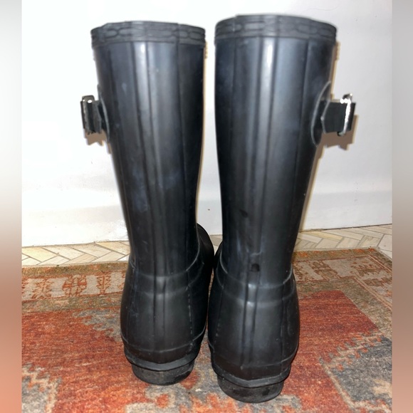Hunter Women’s Black Short Rain Boots Size 7 - Picture 13 of 15